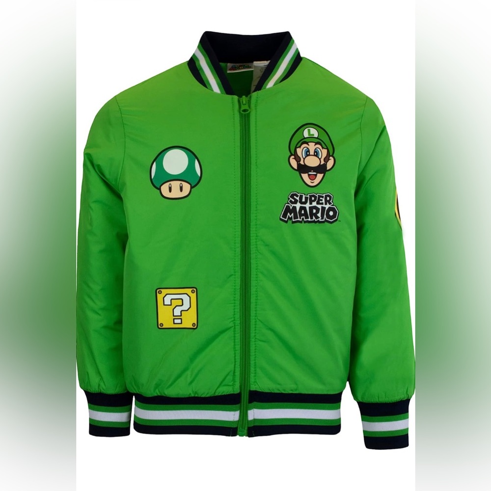 Nintendo Super Mario Bros Bomber Jacket